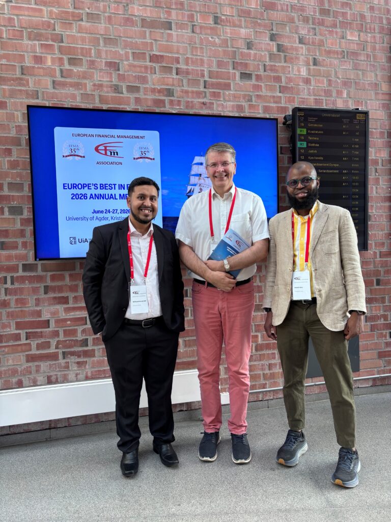 From left: Md Khaled Rafi, Mika Vaihekoski, Habeeb Yahya